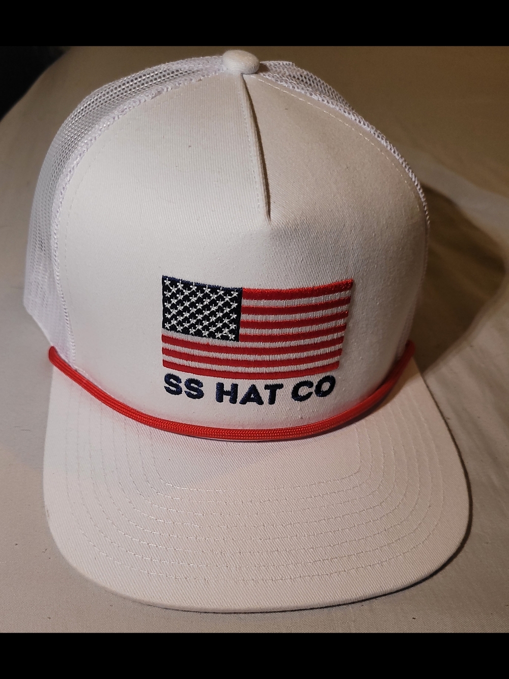 Southern String Hat Co with American Flag